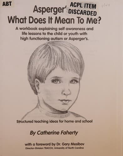 Tapa de Asperger's... what does it mean to me?