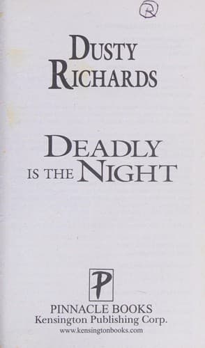 Tapa de Deadly is the night
