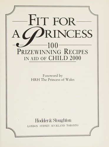 Tapa de Fit for a Princess