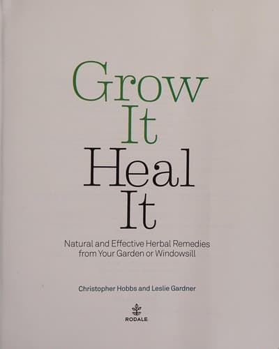 Tapa de Grow it, heal it
