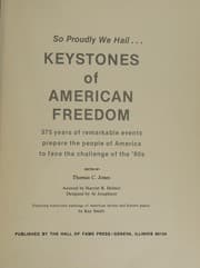 Tapa de So proudly we hail-- keystones of American freedom