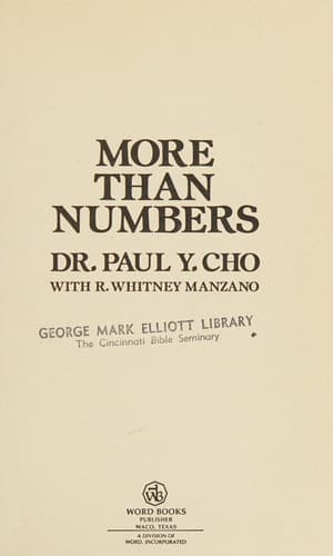 Tapa de More than numbers