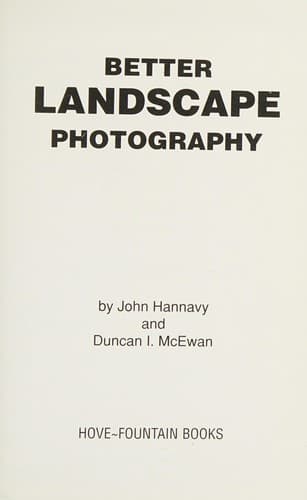 Tapa de Better Landscape Photography