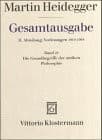 Tapa de Gesamtausgabe, Ln, Bd.22, Die Grundbegriffe der antiken Philosophie