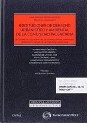 Tapa de Instituciones de Derecho Urbanístico y ambiental de la Comunidad Valenciana