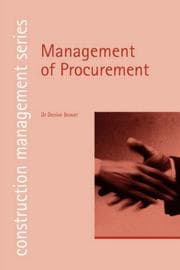 Tapa de Management of Procurement