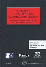 Tapa de Relaciones transfronterizas, globalización y derecho