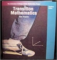 Tapa de Transition mathematics