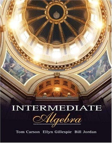Tapa de Intermediate Algebra