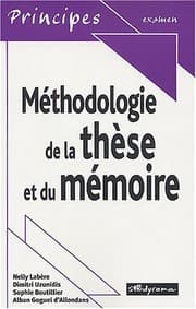 Tapa de Méthodologie de la thèse et du mémoire