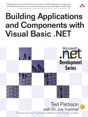 Tapa de Building applications and components with Visual Basic .NET
