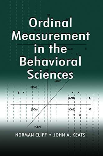 Tapa de Ordinal Measurement in the Behavioral Sciences