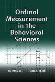 Tapa de Ordinal Measurement in the Behavioral Sciences