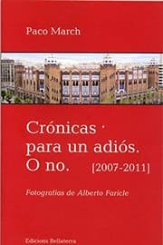 Tapa de CRONICAS PARA UN ADIOS. O NO.