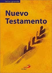 Tapa de Nuevo testamento. Letra grande. Rústica