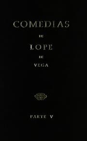 Tapa de Comedias de Lope de Vega . El ejemplo de casadas y prueba de la paciencia