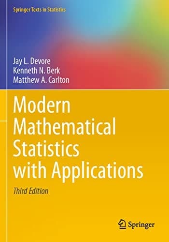 Tapa de Modern Mathematical Statistics with Applications
