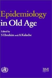 Tapa de Epidemiology in Old Age
