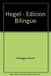 Tapa de Hegel - Edicion Bilingue