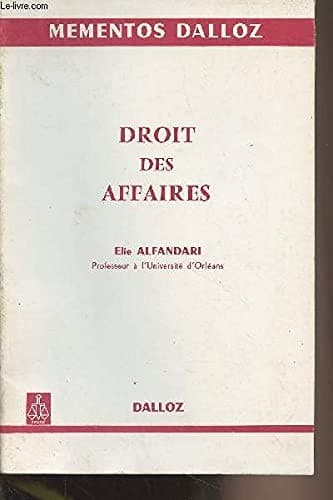Tapa de Droit des affaires