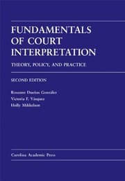 Tapa de Fundamentals of court interpretation