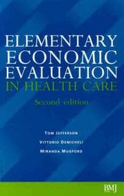 Tapa de Elementary economic evaluation in health care