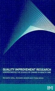 Tapa de QUALITY IMPROVEMENT RESEARCH: UNDERSTANDING THE SCIENCE OF CHANGE IN HEALTH CARE; ED. BY RICHARD GROL