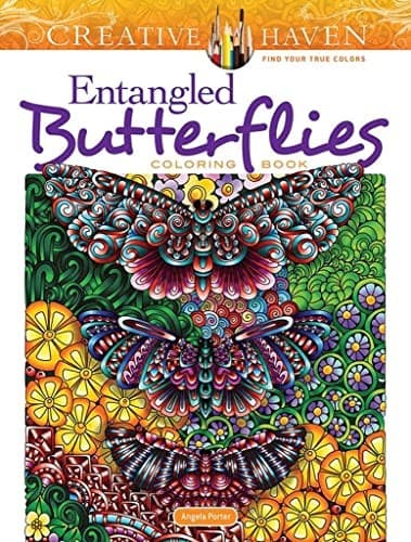 Tapa de Creative Haven Entangled Butterflies Coloring Book