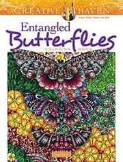 Tapa de Creative Haven Entangled Butterflies Coloring Book
