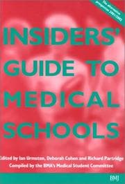 Tapa de The Insiders' Guide to Medical Schools 2001/2002