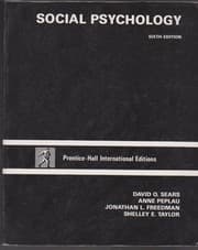 Tapa de Social psychology