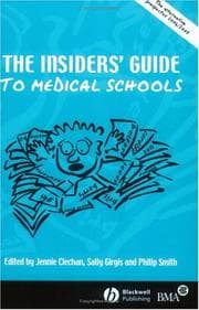 Tapa de The insiders' guide to medical schools 2004/2005