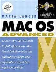 Tapa de Mac OS X Advanced Visual QuickPro Guide