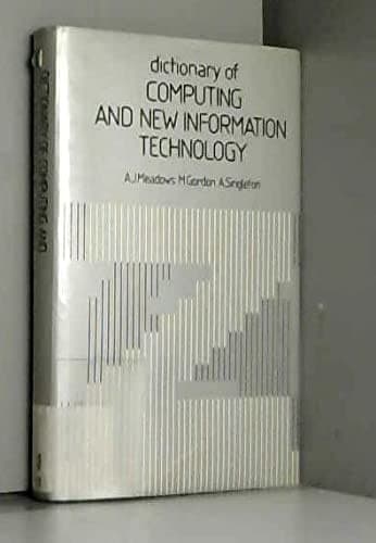 Tapa de Dictionary of computing and new information technology