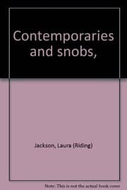 Tapa de Contemporaries and snobs