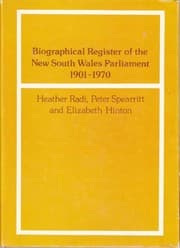 Tapa de Biographical register of the New South Wales Parliament, 1901-1970