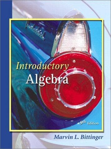 Tapa de Introductory Algebra 9th