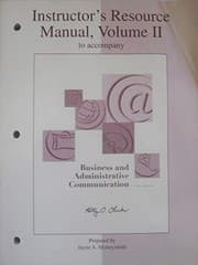 Tapa de Business and Administrative Communication (Irm)