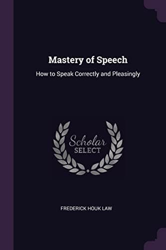 Tapa de Mastery of Speech
