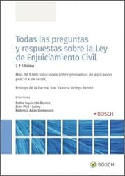 Tapa de Todas las preguntas y respuestas sobre la Ley de Enjuiciamiento Civil