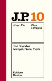 Tapa de Tres biografies. Maragall, Pijoan, Pujols