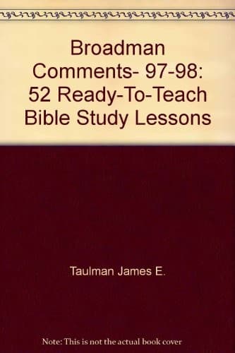 Tapa de Broadman Comments, 97-98