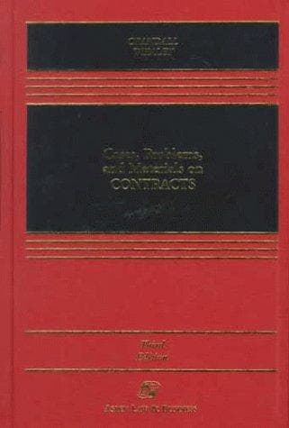 Tapa de Cases, problems, and materials on contracts