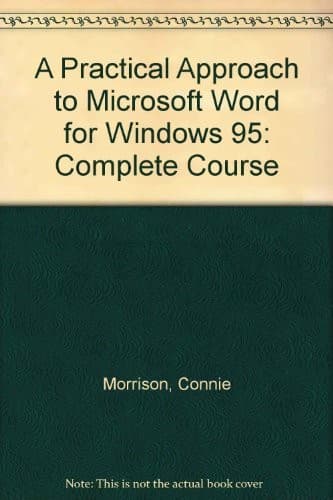 Tapa de A Practical Approach to Microsoft Word for Windows 95