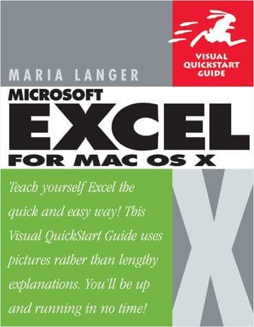 Tapa de Excel X for Mac OS X