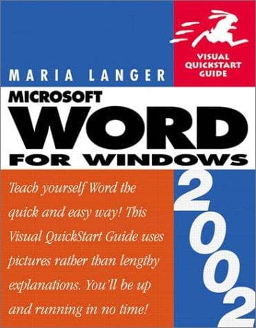 Tapa de Word 2002 for Windows