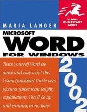 Tapa de Word 2002 for Windows