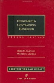 Tapa de Design-build contracting handbook