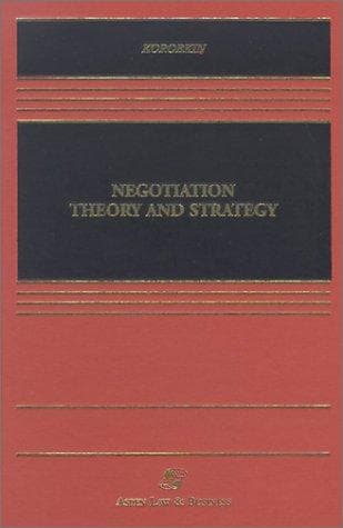 Tapa de Negotiation theory and strategy