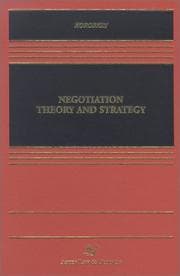 Tapa de Negotiation theory and strategy